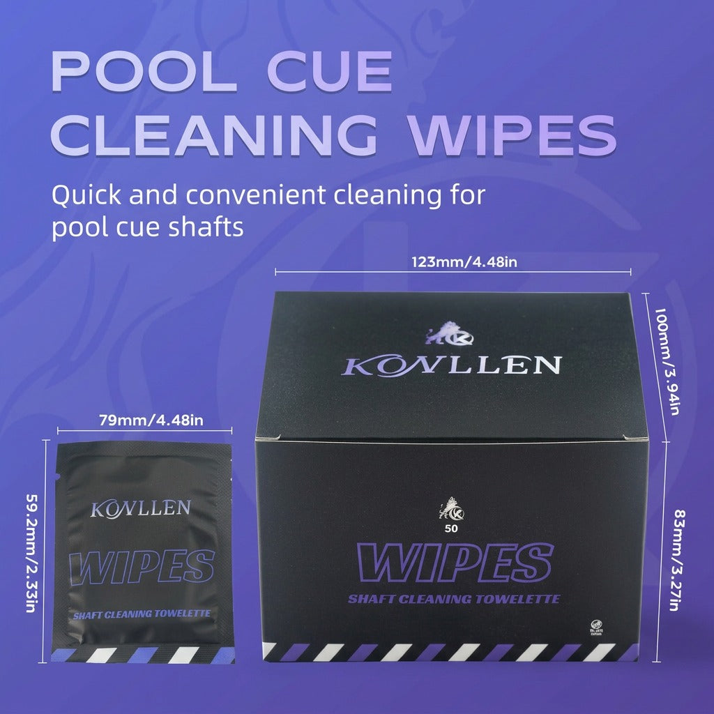 KONLLEN Carbon Fiber Cue Shaft Cleaning Wipes - 50 Count - image 3