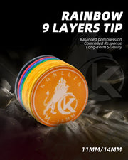 KONLLEN 9-Layer Rainbow Pool Cue Tips - image 2