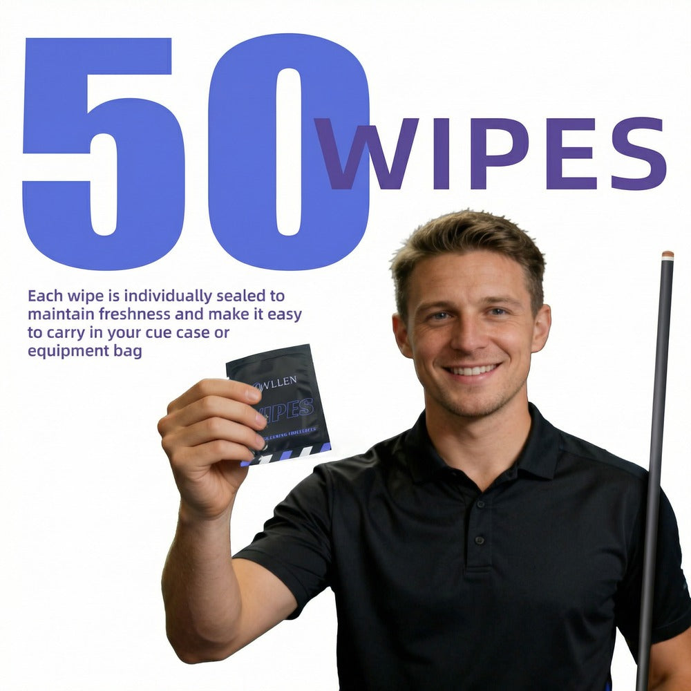 KONLLEN Carbon Fiber Cue Shaft Cleaning Wipes - 50 Count - image 2