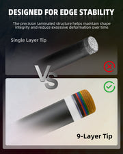 KONLLEN 9-Layer Rainbow Pool Cue Tips - image 6