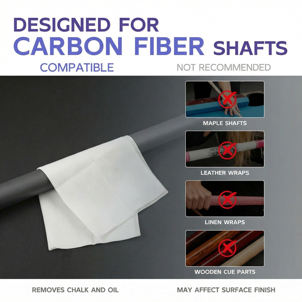 KONLLEN Carbon Fiber Cue Shaft Cleaning Wipes - 50 Count - image 8