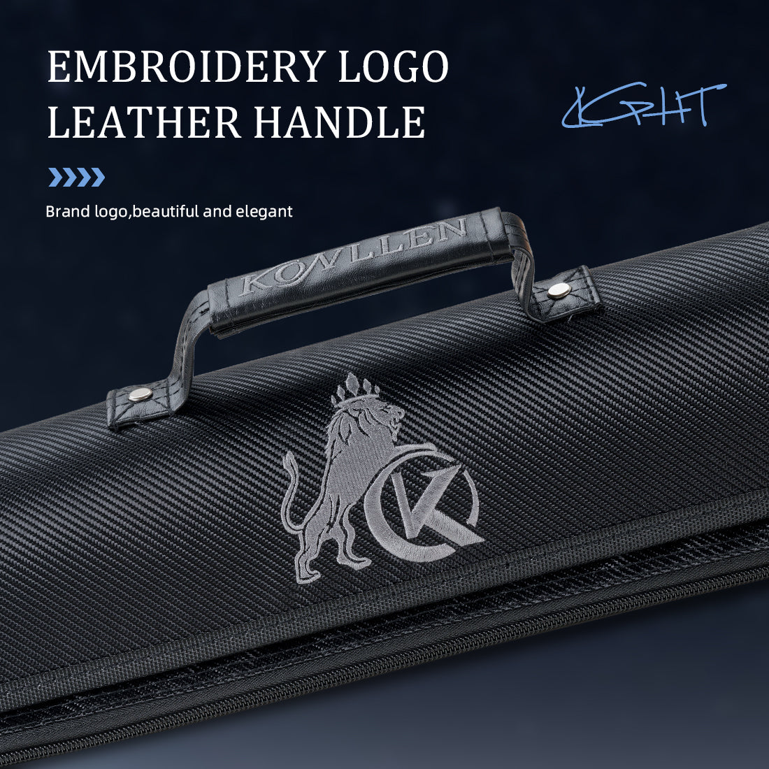 KONLLEN Oxford Semi-Round 2x4 Pool Cue Case - image 8
